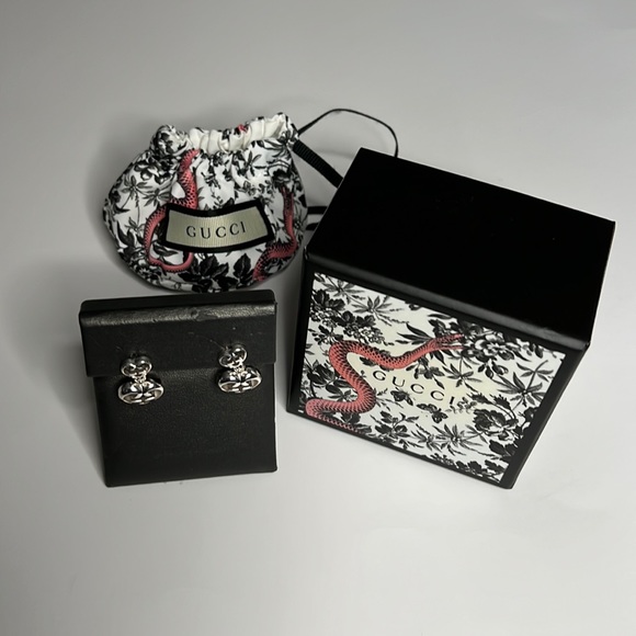 Gucci Jewelry - New! Gucci Ear Rings Hearts Sterling Silver